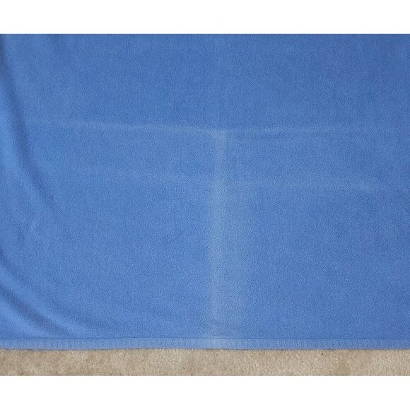 Carter's Just One Year Blue Fleece Baby Blanket Little Athlete Football READ - Picture 5 of 9